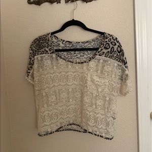 Multi style cheetah blouse